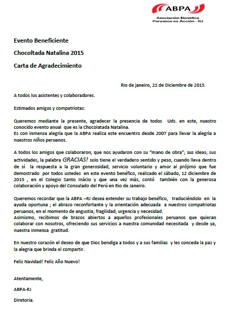 Consulado Peru Rio de janeiro -Chocolatada 2015